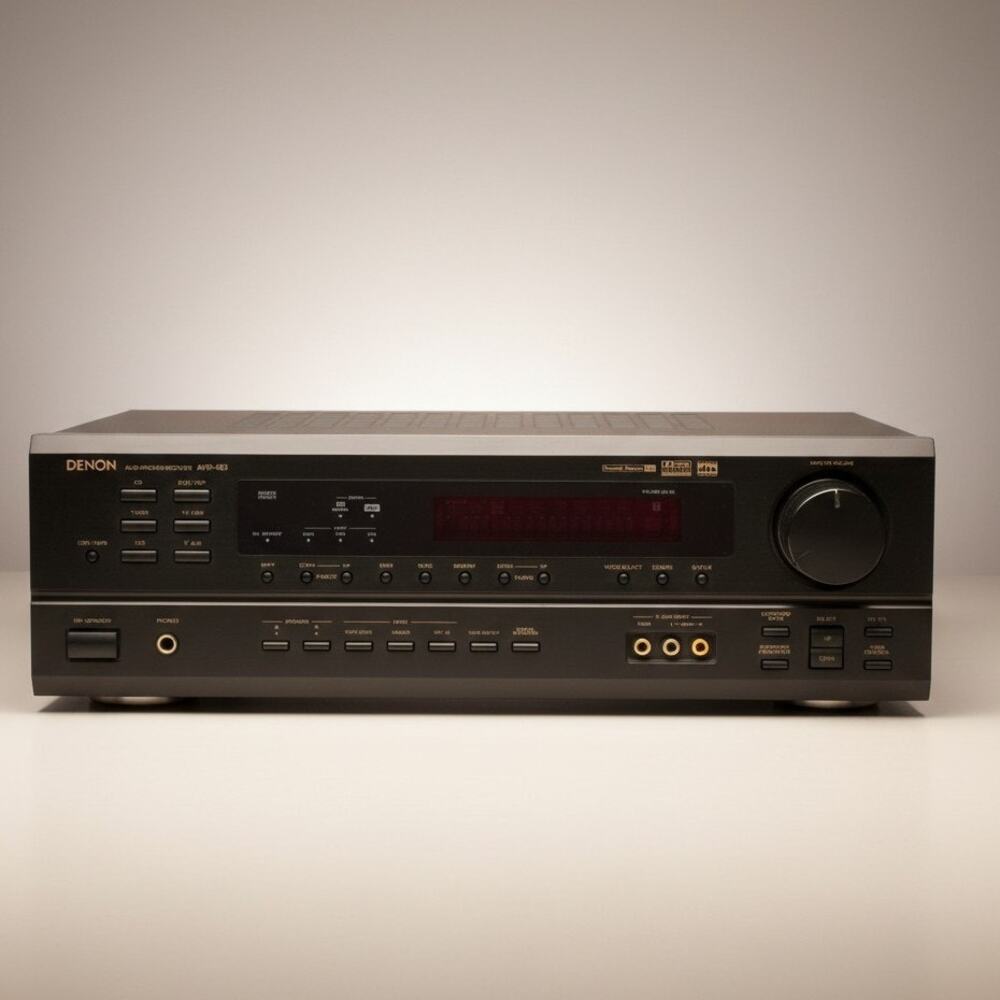 Denon AVR-483 A/V Receiver Black 5.1 Channel Dolby Digital DTS Analog Amp